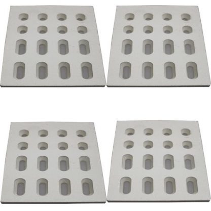 Grill Valueparts REV5504CB (4-Pack) Ceramic Brick Flame Tamer, Grill Ceramic Briquettes for Grand Turbo Grills, Set of 4 (Dimensions: 7 1/16"L X 4 3/4"W X 1/2"H)