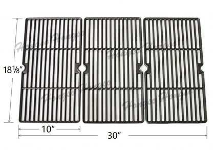 Hongso PCE993 Matte Cast Iron Cooking Grid Replacement for Charbroil 463224912, 463231711, Kenmore 415.16135, 415.16135110 and Cuisinart, Ceramic Grills; aftermarket replacements, Set of 3