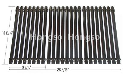 Hongso PCZ193 Porcelain Steel Channel Cooking Grid Replacement for Gas Grill Model Charbroil 463440109, Sold as a set of 3; aftermarket replacements