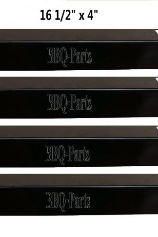 Hongso PPB151 (4-pack) Porcelain Steel Heat, Heat Shield, Heat Tent, Burner Cover, Vaporizor Bar, and Flavorizer Bar Plate Replacement for BBQ Grillware, Uniflame, Charbroil,Grill Chef and Others