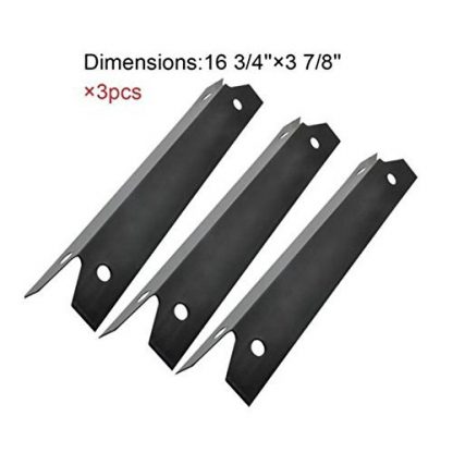 Hongso PPG311 (3-pack) BBQ Gas Grill Heat Plate, Heat Shield, Heat Tent, Burner Cover, Vaporizor Bar, and Flavorizer Bar Replacement for Brinkmann, Charmglow Models Grills, 600-7100-0, BMHP1