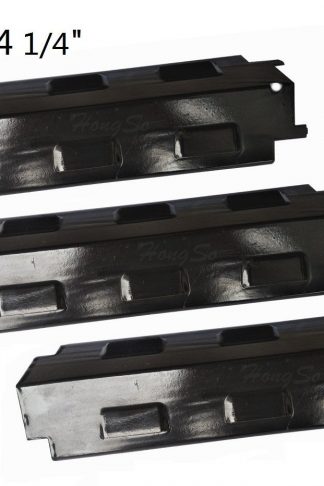Hongso PPH531 (3-pack) Porcelain Steel Heat Plate, Heat Shield, Heat Tent, Burner Cover, Vaporizor Bar, and Flavorizer Bar Replacement for Select Gas Grill Models by Charbroil, Grill King and Others