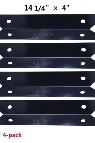 Hongso PPI411 (4-pack) Porcelain Steel Heat Plate, Heat Shield, Heat Tent, Burner Cover, Vaporizor Bar, and Flavorizer Bar Replacement for Brinkmann, Charmglow and Others, 600-9210-7 (14 1/4