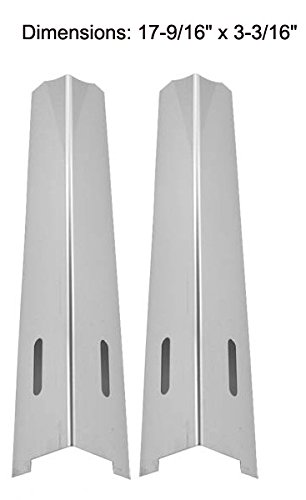 Perfect Flame 225203, 25586, GSC3318, GSC3318N & Brinkmann 810-8501-S, 810-8502-S (2-PACK) Stainless Steel Heat Shield