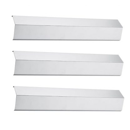 Pitmasters Supply Stainless Steel Heat Plate Replacement, Heat Shield, Heat Tent Diffuser Deflector for 95051 Chargiller Gas Grill Models (3-pack)