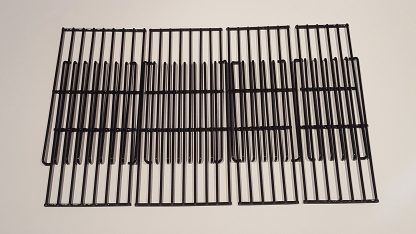 Set of Four Porcelain Coated Cooking Grids for Bbq grill models from Charbroil, Kenmore, Brinkmann, Uniflame and other manufacturers