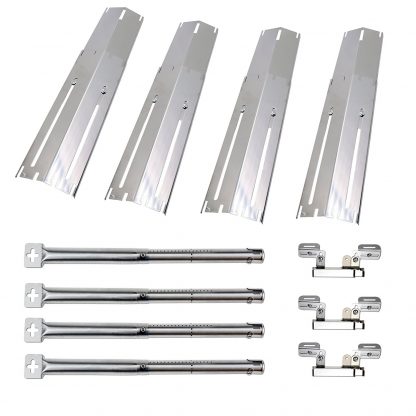 Uniflasy Stainless Steel Grill Burners, Heat Plates and Crossover tubes for Brinkmann Grill Models 810-1420-0, 810-1470, 810-1470-0, 810-2410-S