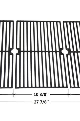 Vicool HyG723C Cast Iron Cooking Grid, Cooking Grate Replacement for Brinkmann, Grill King Gas Grill Models, Set of 3