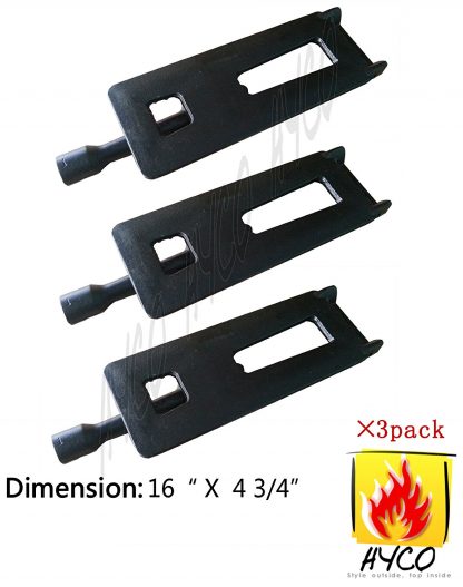 Vicool hyB925 (3-Pack) BBQ Barbecue Replacement Gas Grill Cast Iron Burner for Sam's Club, Bakers and Chefs, Grand Hall, Members Mark, Lowes Model Grills