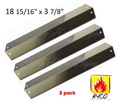 Vicool hyJ505A (3-pack) Stainless Steel Flavorizer Bar Heat Plate Replacement for Chargriller Gas Grill Models 3001, 3030, 4000, 5050, 5252