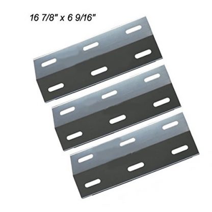Vicool hyJ934A, 3-pack Stainless Steel Heat Plate Replacement for Ducane Gas Grill Models.