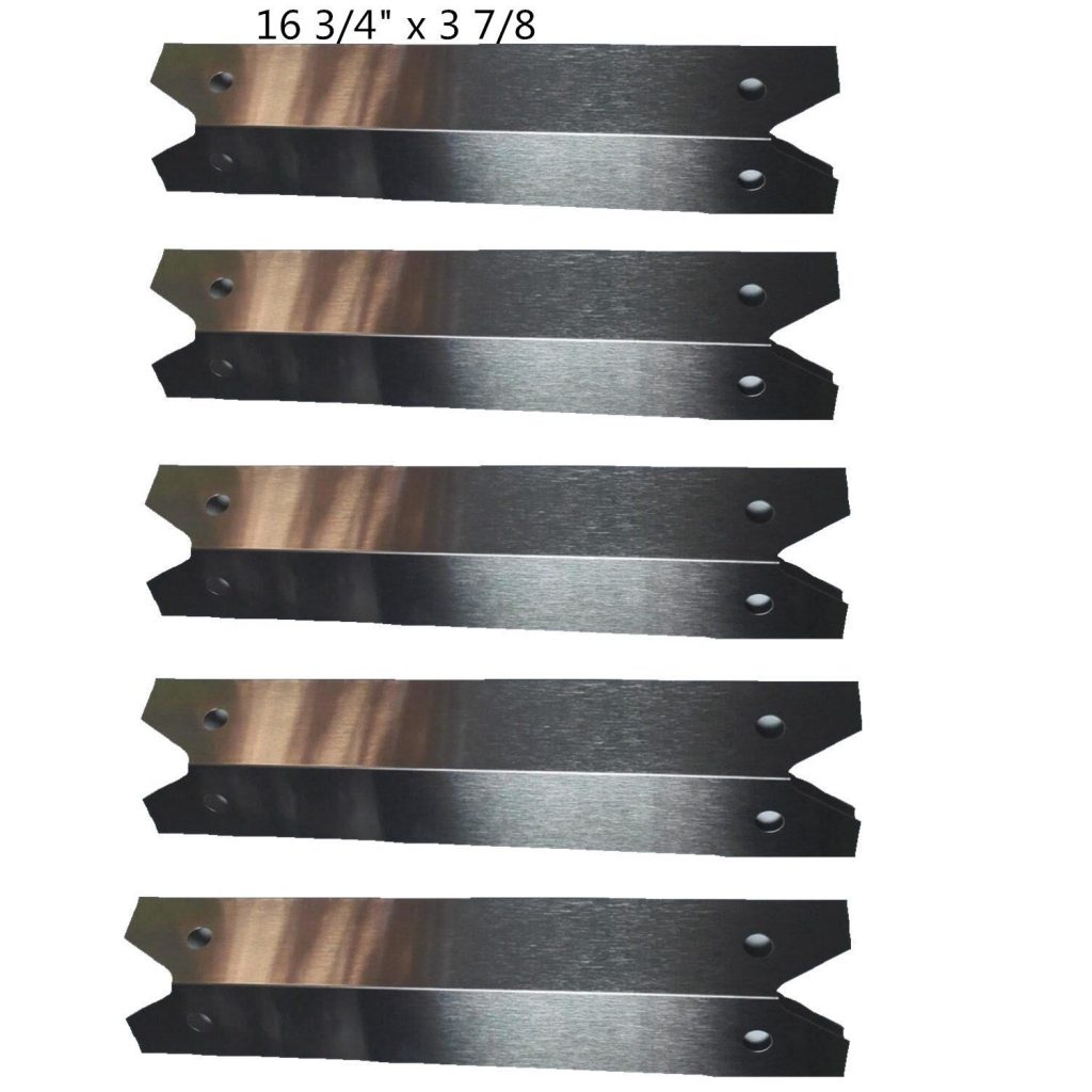 (5pack) BBQ Gas Grill Stainless Steel Heat Plate, Heat Shield, Heat