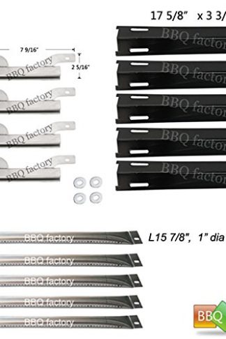bbq factory® Replacement Brinkmann Heavy-Duty 810-8501-S Burners,Crossover Tubes, Heat Plates