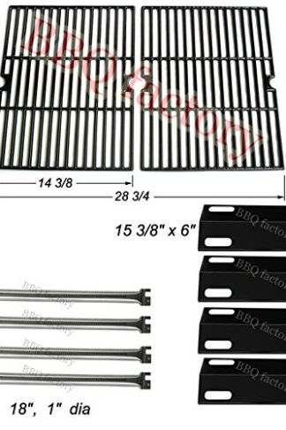bbq factory® Replacement Ducane 4 Burner Gas Grill 4100 ; Ducane Affinity 4200,4400 Gas Grill Burners,Heat Plates,Cooking Grid