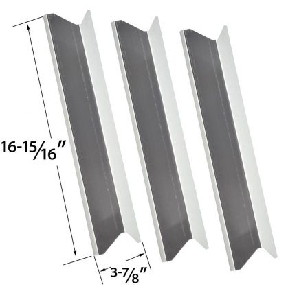 3 PACK Stainless Steel Heat Plate Replacement for BBQTEK GSS3219A, 1614453, GSS3219AN, GSS3219B, 1662914, Jasper Gas Grill Models
