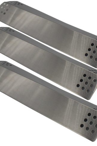 BBQration 3 Pack Stainless Steel Heat Plate Replacement for Gas Grill Model Kitchen Aid 720-0787D, 720-0819 (16 9/16 x 4 1/2)