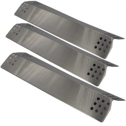 BBQration 3 Pack Stainless Steel Heat Plate Replacement for Gas Grill Model Kitchen Aid 720-0787D, 720-0819 (16 9/16 x 4 1/2)