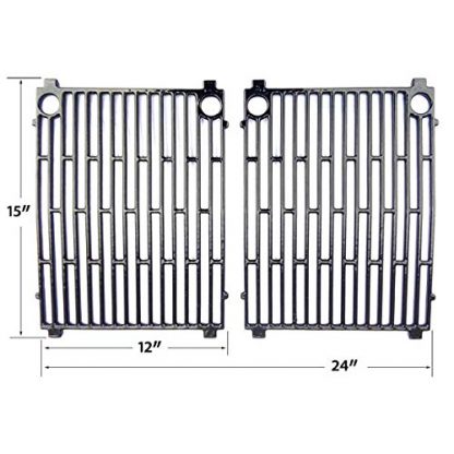 Charmglow GE400617, GF400517, GF400617, GP304-35L, GR2020-A, GR2020-L1, GRB40-EL1, GRB40-GL Gloss Cast Iron Cooking Grid, Set of 2