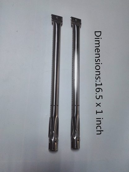 DcYourHome Stainless Steel Burner Replacement for Gas Grill Model Kitchen Aid 720-0819,2PCS