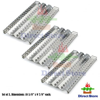 Direct store Parts DP111 (3-pack) Stainless Steel Heat plates Replacement DCS Gas Grill (3)