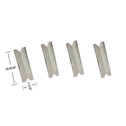 Grill Parts Zone Master Forge 30030MSF & Fiesta EZH30035B402, EZH30040B301 (4-PK) Stainless Heat Shields