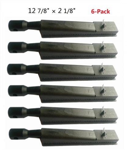 Hongso CBI351 (6-pack) Cast Iron Burner for Brinkmann, Kenmore, Charmglow, Grill Zone, Nexgrill, and Other Grills