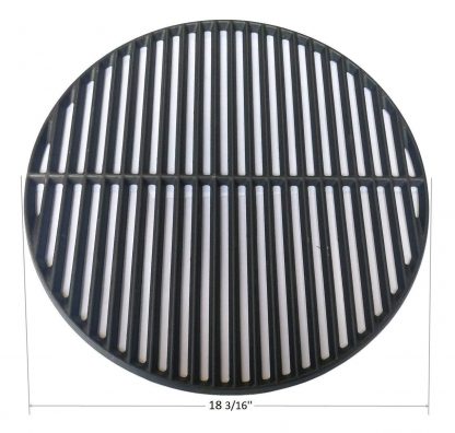 Hongso PCI991 Cast Iron Cooking Grid Grate Replacement for Large Big Green Egg, Vision Grill VGKSS-CC2, B-11N1A1-Y2A Gas Grill, 18 3/16 Inch Diameter