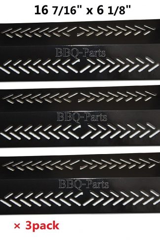 Hongso PPD641 (3-pack) Porcelain Steel Heat Plate, Heat Shield, Heat Tent, Burner Cover, Vaporizor Bar, and Flavorizer Bar Replacement for Select Gas Grill Models by Broil-Mate, GrillPro and Others
