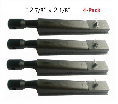 Hongso Replacement Cast-Iron Grill Pipe Burner CBI351(4-pack) Select Gas Grill Models By Brinkmann, Kenmore, Grill Zone, Nexgrill, Charmglow, and Others