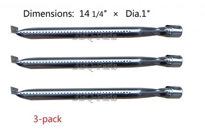 Hongso SBZ261 (3-pack) Stainless Steel Burner Replacement for Select Gas Grill Models by Nexgrill, North American Outdoors and Others (14 1/4