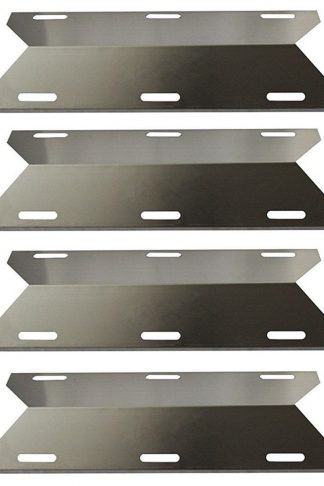 Hongso SPA231 (4-pack) Stainless Steel BBQ Gas Grill Heat Plate, Heat Shield, Heat Tent, Burner Cover, Vaporizor Bar, and Flavorizer Bar for Costco Kirland, Jenn-air, Nexgrill, Lowes (17 3/4