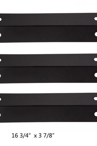 Hyco Grill Heat Plate for Brinkmann Gas Grill Replacement Parts, Porcelain Steel Heat Shield Tent Deflector for Charmglow and Others, 16 3/4 Inch BBQ Burner Cover Flame Tamer, hyJ731A (3-pack)