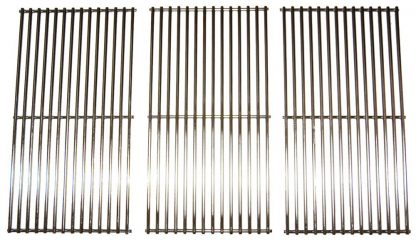 Music City Metals 591S3 Stainless Steel Wire Cooking Grid Replacement for Select Gas Grill Models by Brinkmann, Charmglow and Others, Set of 3