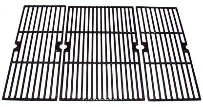 Music City Metals 67413 Gloss Cast Iron Cooking Grid Set Replacement for Select Brinkmann and Charmglow Gas Grill Models