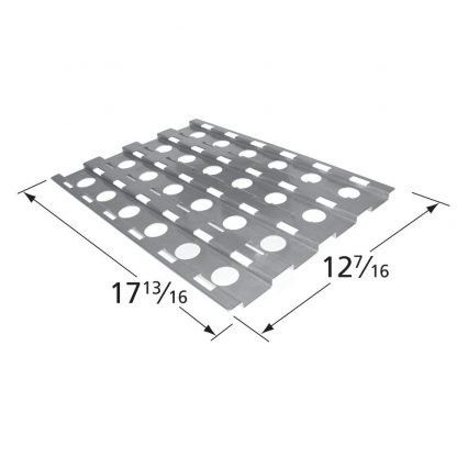Music City Metals 92531 Stainless Steel Heat Plate Replacement for Select Alfresco Gas Grill Models