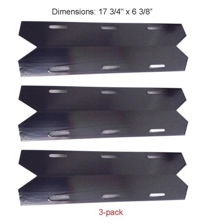 PH1231 (3-pack) Porcelain Steel Heat Plate for Costco Jenn-air, Sterling Forge, Glen Canyon, Kirkland, Nexgrill Gas Grill Models