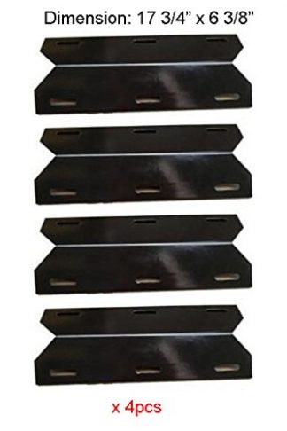 PH1231 (4-pack) Porcelain Steel Heat Plate, Heat Shield for Costco Jenn-air, Kirkland, Nexgrill, Sterling Forge, Glen Canyon, Gas Grill Models