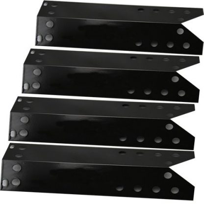 Porcelain Steel Heat Plate Replacement (4-pack) For Specific Grill Models Kenmore, Nexgrill, Uberhaus and Grill Master (Dimensions: 15 1/16" X 5 1/2")