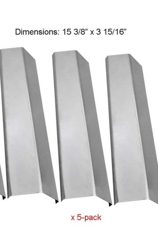 SH2311(5-pack) Stainless Steel Heat Plate for Aussie, Brinkmann, Uniflame, Charmglow, Grill King, Lowes Model Grills