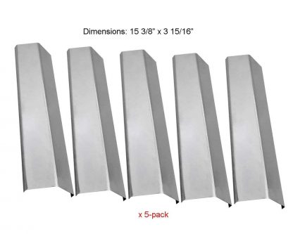 SH2311(5-pack) Stainless Steel Heat Plate for Aussie, Brinkmann, Uniflame, Charmglow, Grill King, Lowes Model Grills