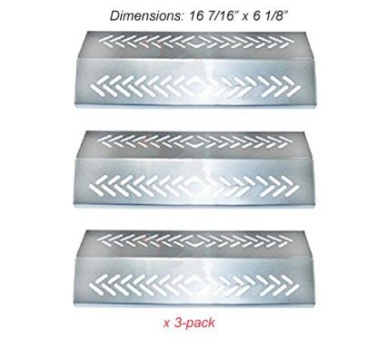 SH4641(3-pack) Stainless Steel Heat Plate, Heat Shield Replacement for Select Gas Grill Models By Broil-mate, Grillpro, Sterling
