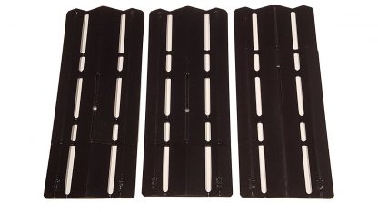 Set of Three Porcelain Coated Heavy Duty heat plates (each weighs over 3 lbs) for Charbroil, Nexgrill, Sunbeam, Kenmore, Thermos and other grill models