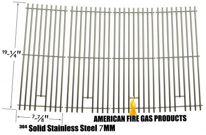 Stainless Cooking Grates For Ducane 30400041, BBQ Galore XG4TBWN, Nexgrill 720-0584A and Perfect Flame 720-0335 and Turbo 4-Burner Gas Models, Set of 4