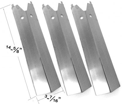 Stainless Heat Plate For Outdoor Gourmet BO9LB1-32, Chargriller 2001, 2020 Gas Models, Set of 3
