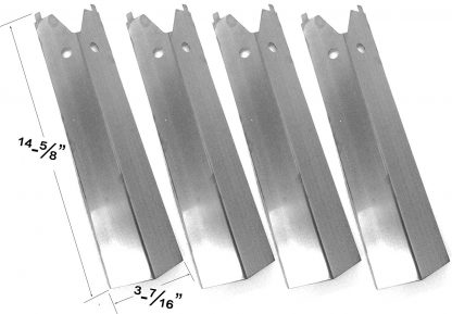Stainless Heat Plate For Outdoor Gourmet BO9LB1-32, Chargriller 2001, 2020 Gas Models, Set of 4