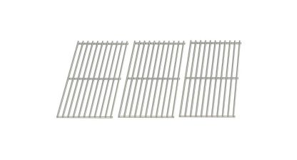 Stainless Steel Cooking Grid for BBQ Galore XC03WN, XG3TBWN, Outdoor Gourmet B070E4-A, BQ06W1B & Academy Sports B070E4-A, BQ06W1B Gas Grill Models, Set of 3