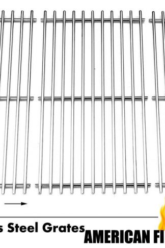 Stainless Steel Cooking Grid for Gas Grill Models Backyard Classic BY13-101-001-12 and Kenmore 146.16132110, 146.16133110, 146.1613211, 146.23678310, 146.23679310, 640-05057371-6, Set of 3