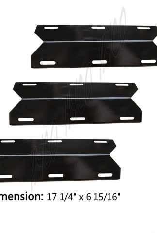 Vicool hyJ124A 3-pack BBQ Barbeque Barbecue Replacement Gas Grill Porcelain Steel Heat Plate Shield Tent Diffuser Deflector for Charmglow, Costco Kirkland, Nexgrill, Sterling Forge, Lowes Model Grills