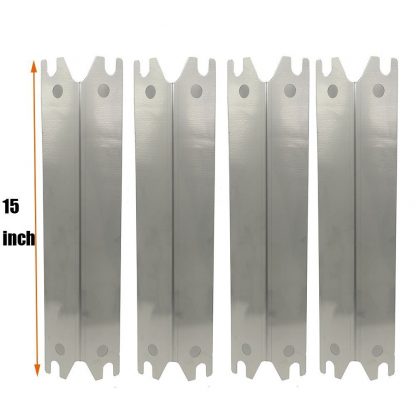 ZLjoint Set of 4PCS Stainless Steel Heat Plate Replacement for Gas Grill Model Brinkmann 810-2410-S, 810-2411-F, 810-2411-S, 810-3885-F, 810-3885-S, 810-4238-0
