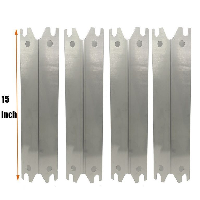 Set of 4 PCS Stainless Steel Heat Plate Replacement for Gas Grill Model